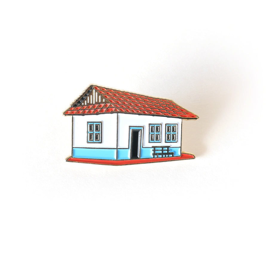 Typical Costarrican House Enamel Pin