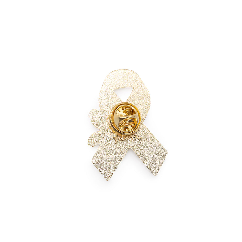 Pin Lazo Rosa - Fuerza que florece