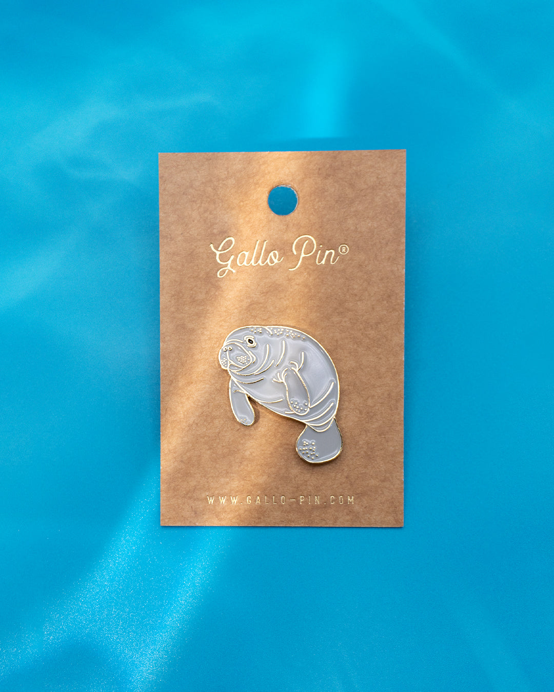 Manatee Enamel Pin