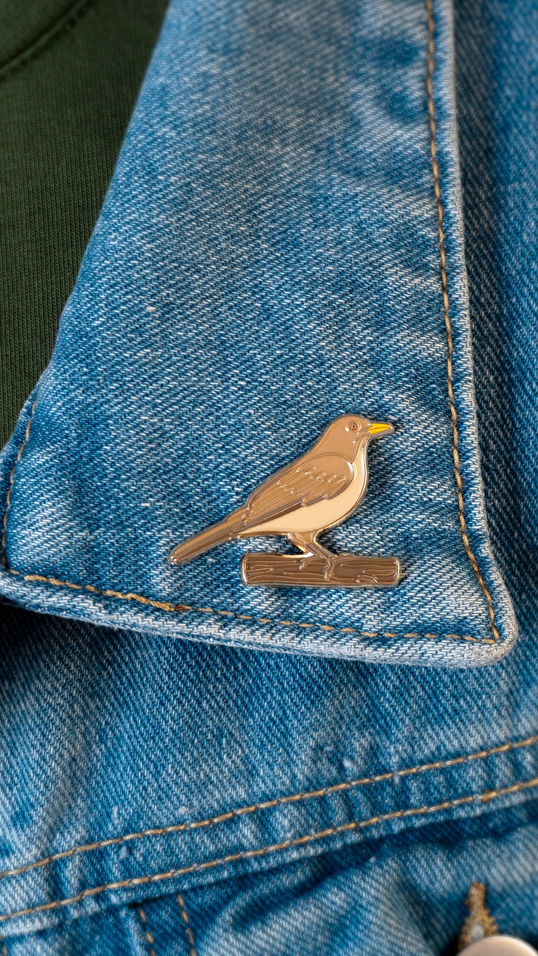 Yigüirro (Clay-Colored Thrush) Enamel Pin