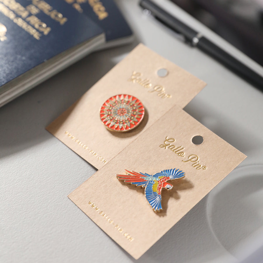 Scarlet Macaw Enamel Pin