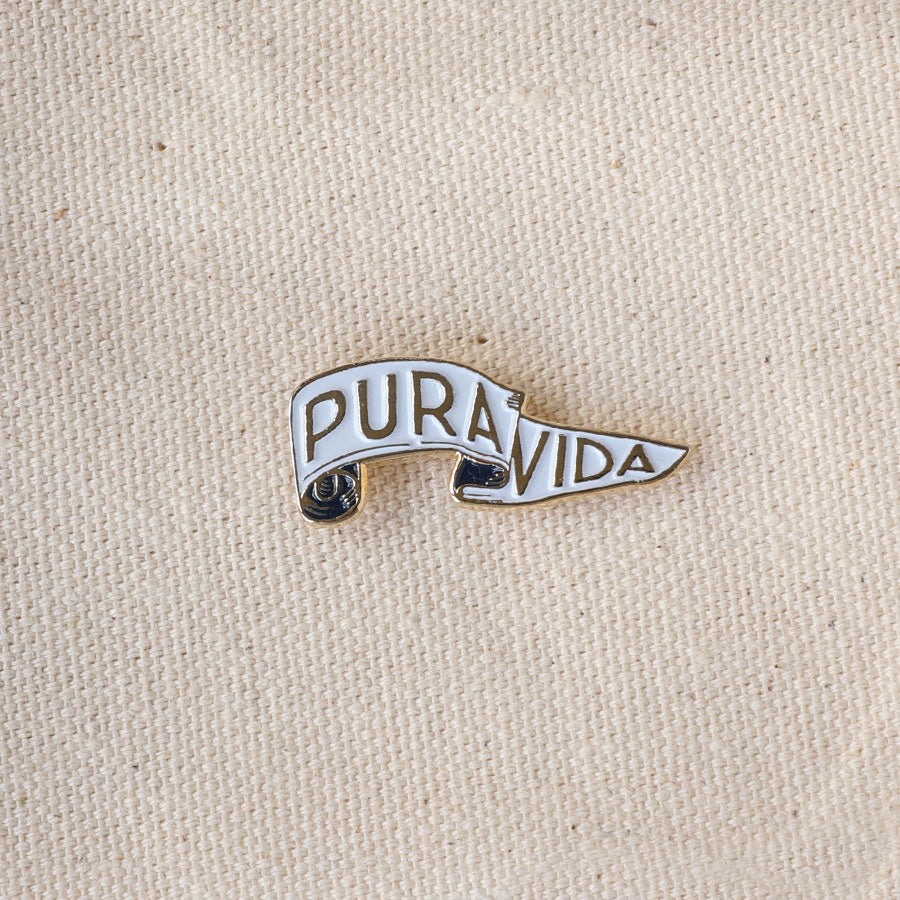 Pura Vida Flag Enamel Pin